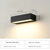 Nordic creative long strip LED outdoor wall light