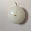 Nordic round glass aisle wall lamp