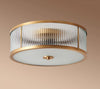 Copper bedroom ceiling lamp