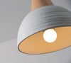 Lustre en céramique et bois massif de style japonais