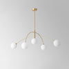 Geometric line molecular magic beans chandelier