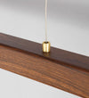 Walnut dining table pendant light