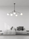 Geometric line molecular magic beans chandelier