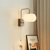 Creative cotton shape solid wood wall lamp