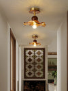 American retro glass corridor ceiling lamp