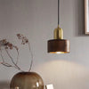 Solid wood all-copper small chandelier