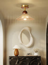 American retro glass corridor ceiling lamp