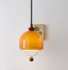 Medieval style glass chandelier retractable