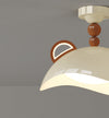 Creative Cream Style Red Panda Ceiling Lamp