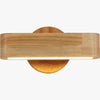 Solid wood LED wall light