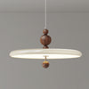 Cream style walnut grain dining room pendant light