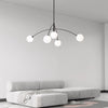 Geometric line molecular magic beans chandelier