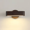 Solid wood LED wall light