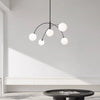 Geometric line molecular magic beans chandelier