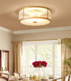 Copper bedroom ceiling lamp