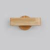 Solid wood LED wall light