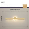 Creative geometric long strip mirror front wall lamp