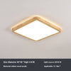 LED solid wood bedroom ceiling lamp