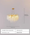 Creative golden tree branch crystal living room bedroom chandelier