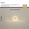 Creative geometric long strip mirror front wall lamp