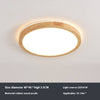 LED solid wood bedroom ceiling lamp