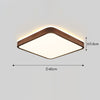 LED solid wood bedroom ceiling lamp