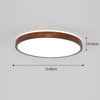 LED solid wood bedroom ceiling lamp