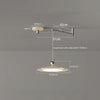 Swing arm flying saucer dining room chandelier