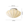 Cream silk bedroom ceiling lamp