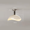 Medieval style eggshell bedroom ceiling lamp