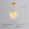 French light luxury glass living room chandelier