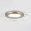 All copper LED living room ceiling lamp