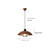 Vintage walnut wood grain dining room chandelier