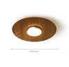 Ultra-thin walnut color aisle ceiling lamp