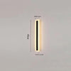 Black strip LED courtyard aisle wall light