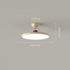 Cream style bedroom flying saucer ceiling lamp