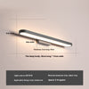 Simple LED aluminum mirror wall lamp