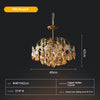 French retro glass chandelier