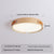 Japanese style solid wood round bedroom ceiling lamp