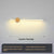 Minimalist solid wood strip LED wall light