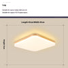 Ultra-thin solid wood LED ceiling light