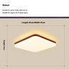 Ultra-thin solid wood LED ceiling light