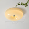 French style cream wind glass ceiling light