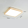 Solid wood LED ceiling light