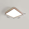 Solid wood LED ceiling light