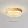 American retro round glass bedroom ceiling lamp