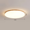 Ultra-thin solid wood LED ceiling light