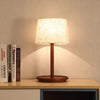 Japanese style solid wood bedside table lamp