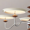 French medieval style flying saucer chandelier