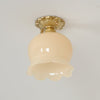 All copper lily of the valley flower aisle ceiling lamp